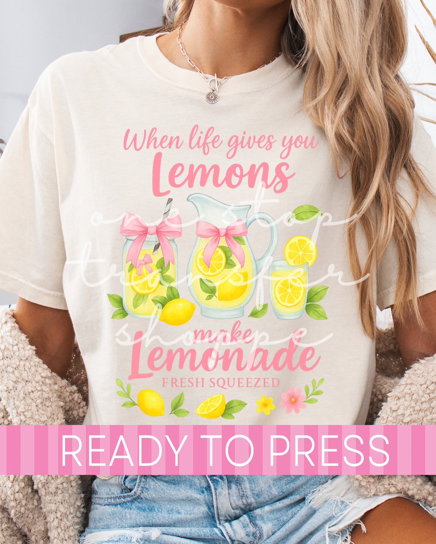 Pink Coquette When Life Gives You Lemons Make Lemonade - Ready to Press DTF Transfers