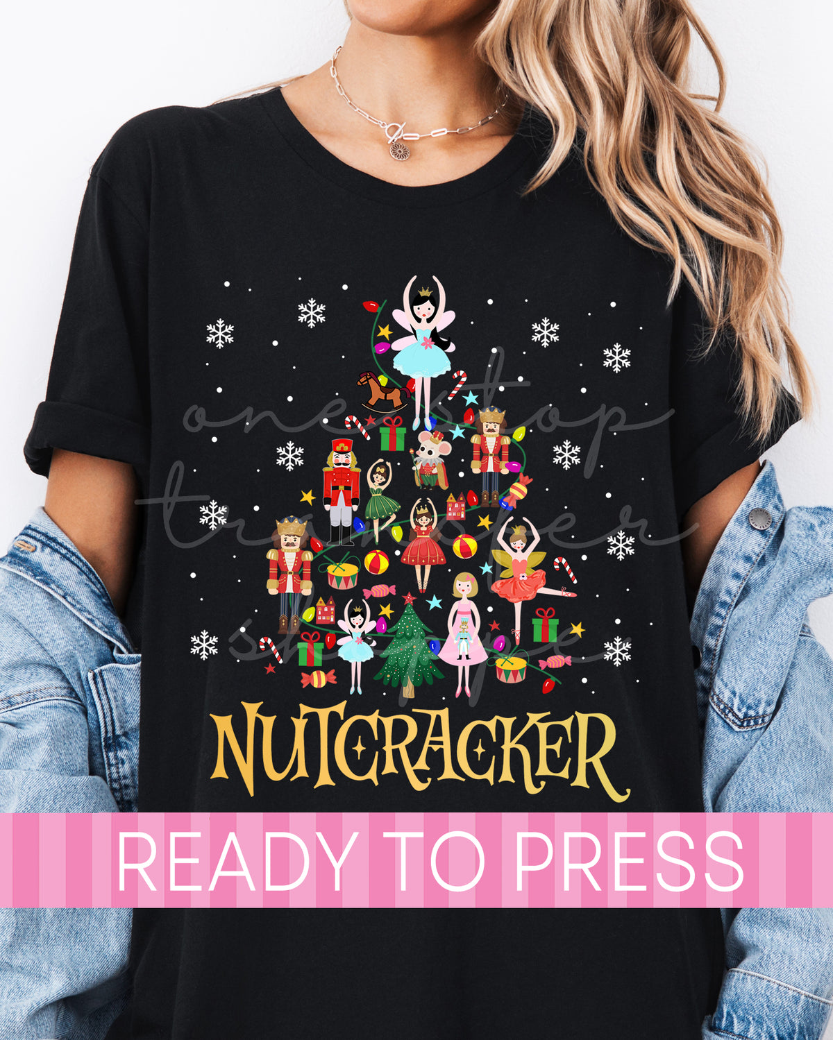 Tree Shape Nutcracker Characters - Ready to Press DTF Transfers