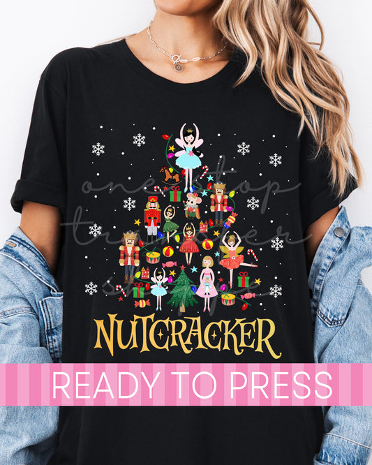 Tree Shape Nutcracker Characters - Ready to Press DTF Transfers