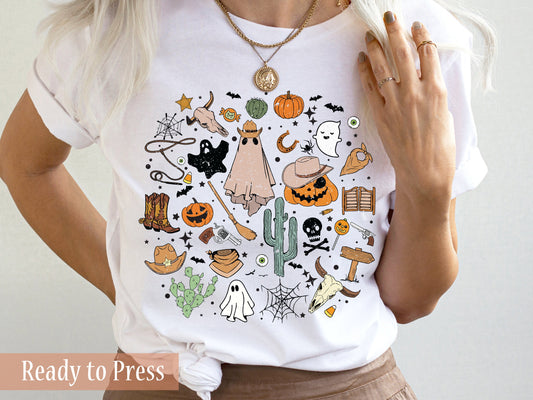 Country Western Ghost Icons - Ready to Press DTF Transfers