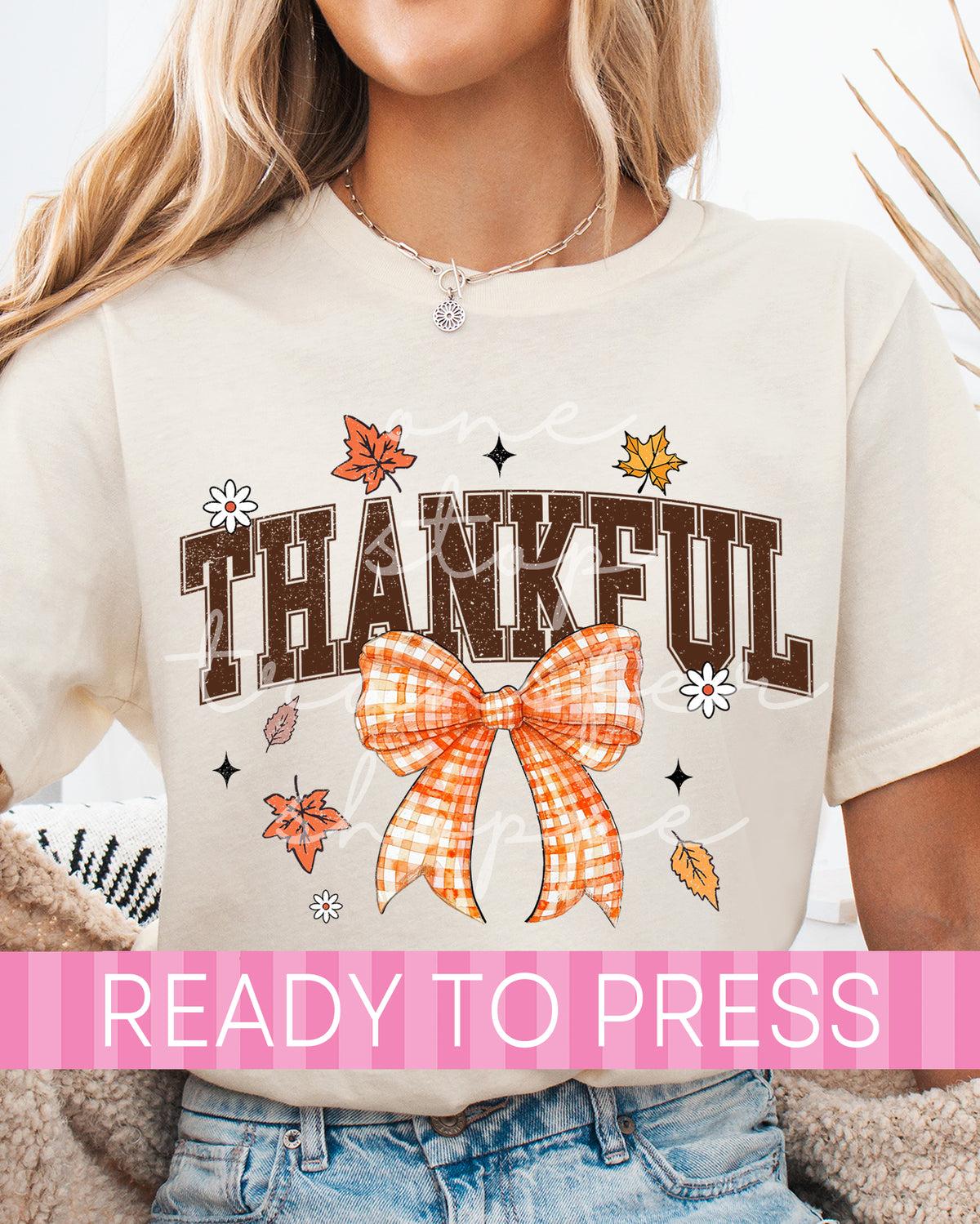 Coquette Thankful Fall Leaves - Ready to Press DTF Transfers