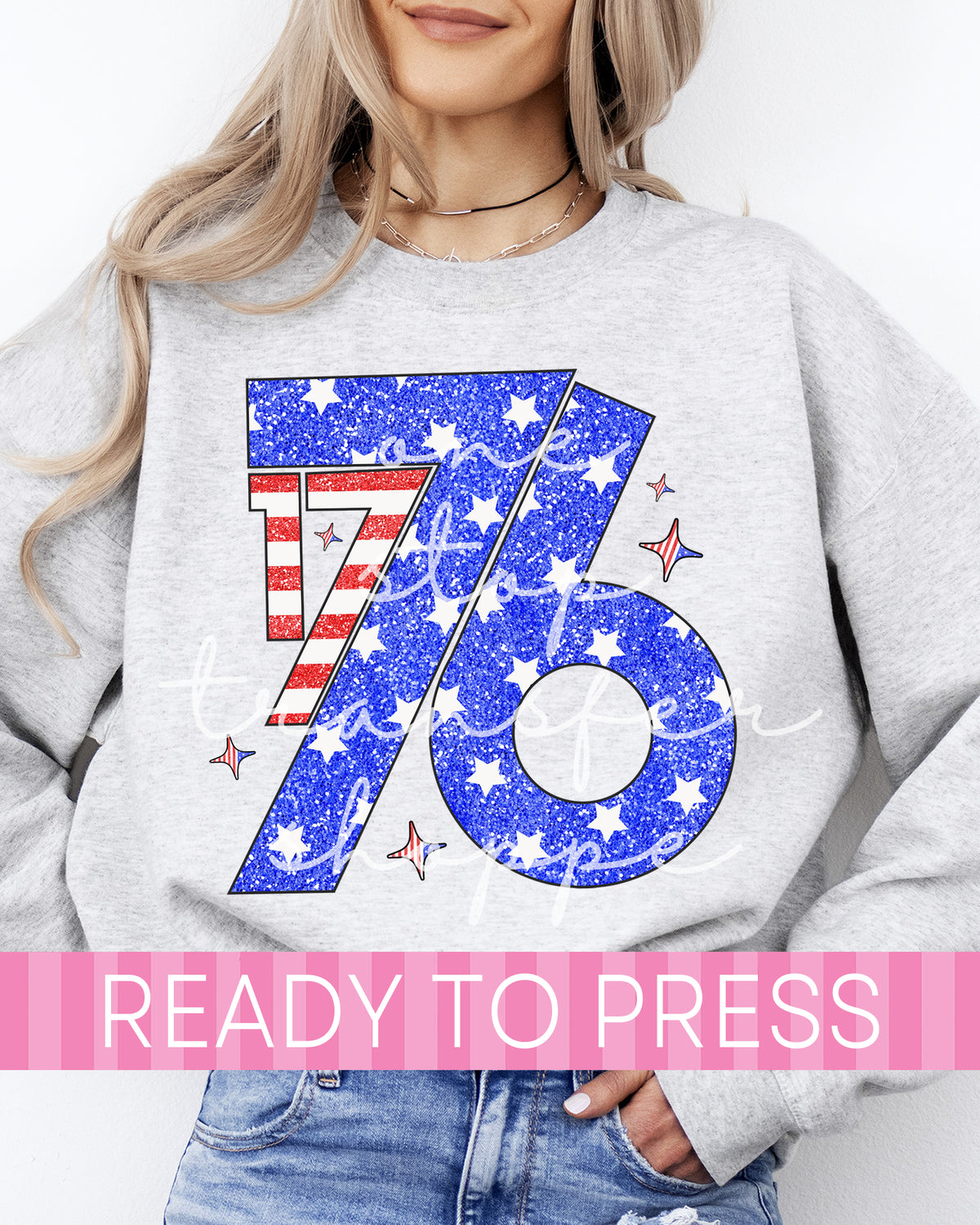 Faux Glitter 1776 - Ready to Press DTF Transfers