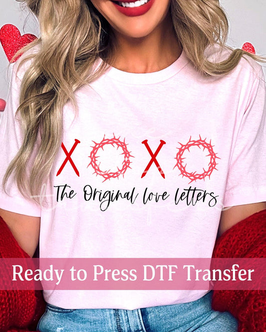 Valentine's Day The Original Love Letters Nails and Crowns - Ready to Press DTF Transfers
