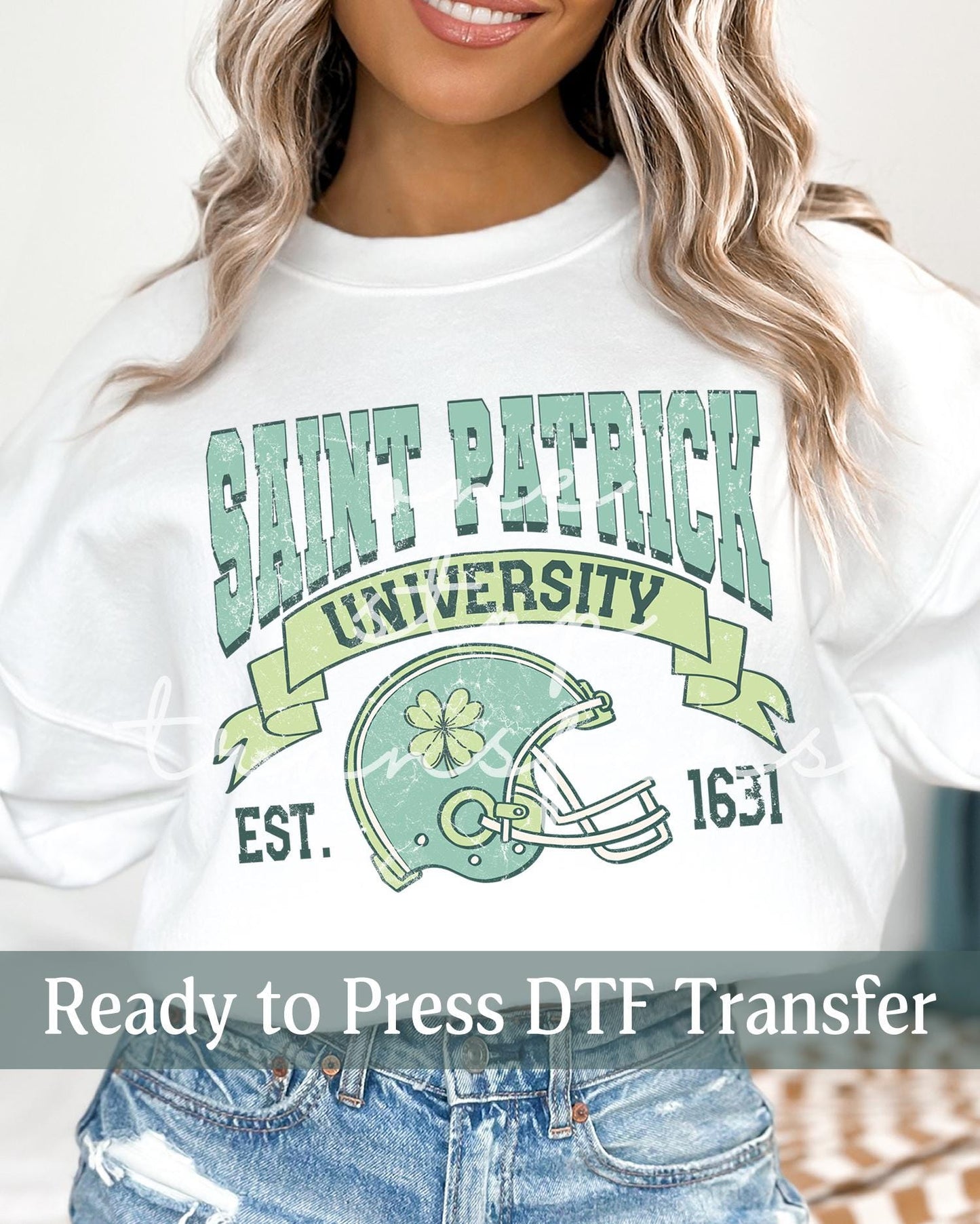 Saint Patrick University - Ready to Press DTF Transfers