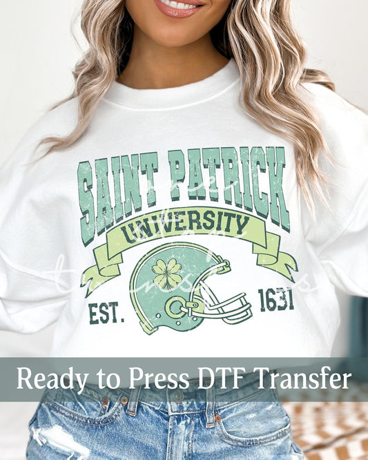 Saint Patrick University - Ready to Press DTF Transfers