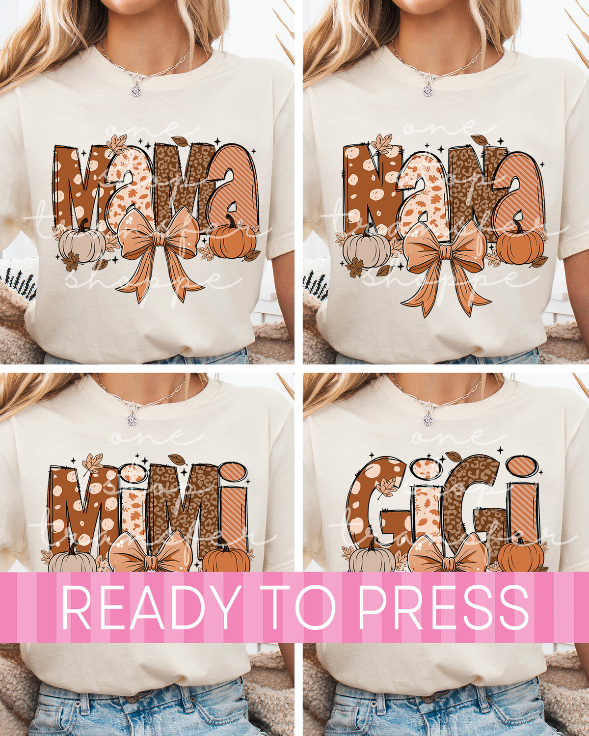 Fall Coquette Mama Nana Mimi Gigi - Ready to Press DTF Transfers