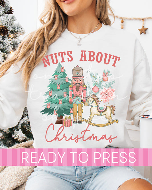 Nutcracker Nuts About Christmas - Ready to Press DTF Transfers