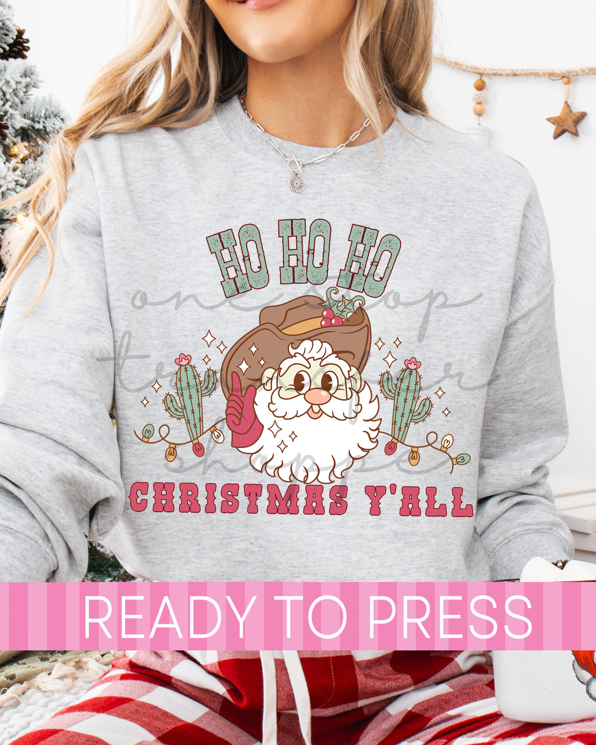 Ho Ho Ho Cowboy Christmas Y'all  - Ready to Press DTF Transfers
