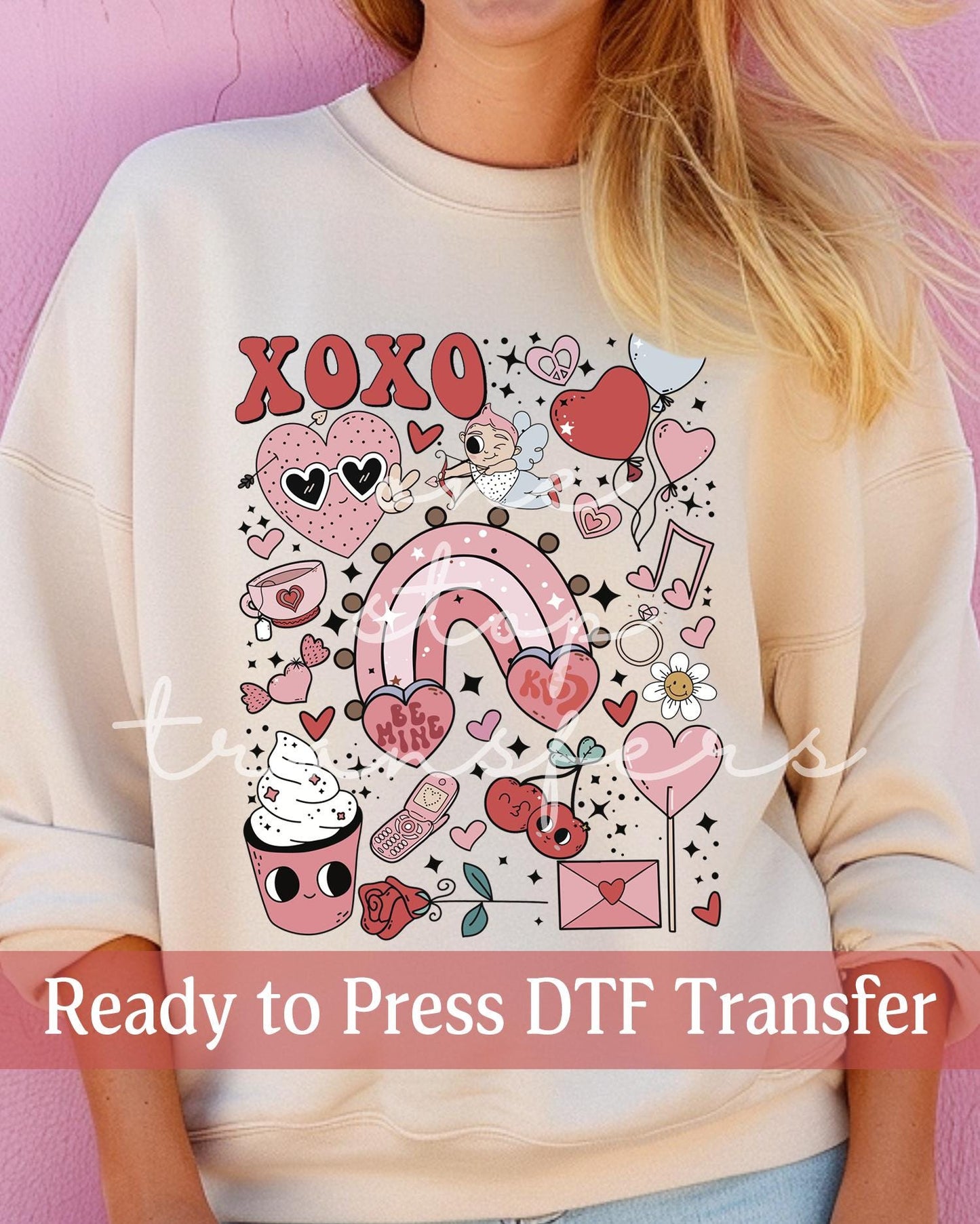 Valentine's Day Retro Valentine Icons - Ready to Press DTF Transfers
