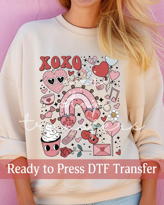 Valentine's Day Retro Valentine Icons - Ready to Press DTF Transfers