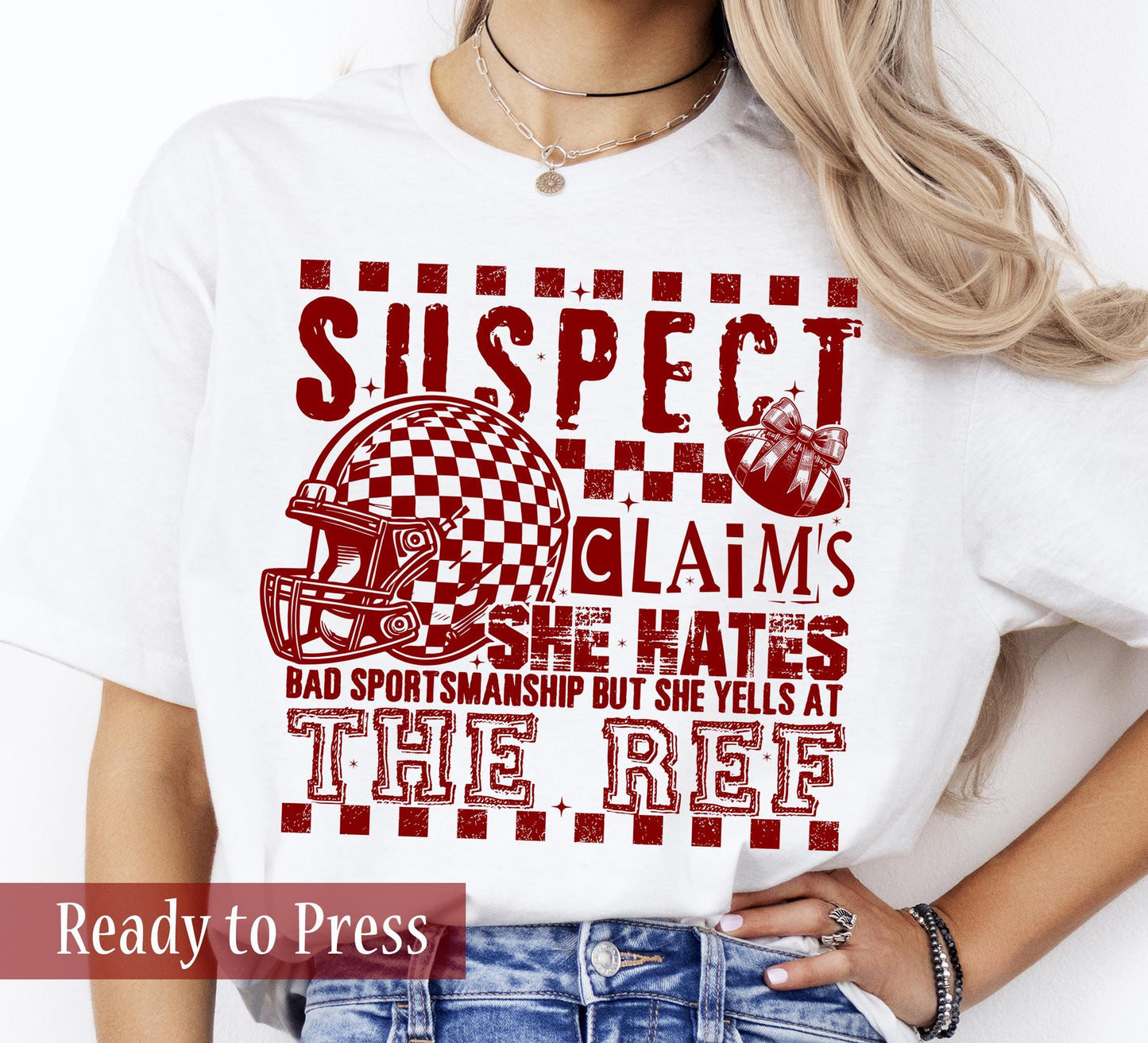 Suspect Claims She Hates Bad Sportsmanship But Yells At The Ref - Ready to Press DTF Transfers