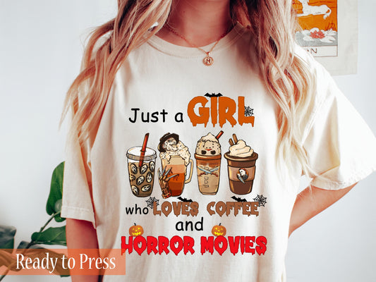 Coffe and Horror Movies - Ready to Press DTF Transfers