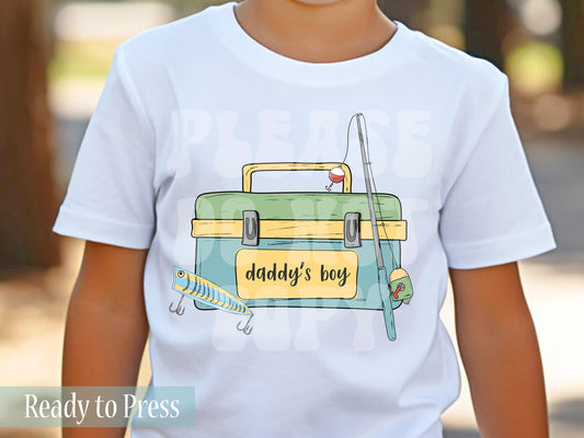Daddy's Boy Fishing Tackle Box - Ready to Press DTF Transfers