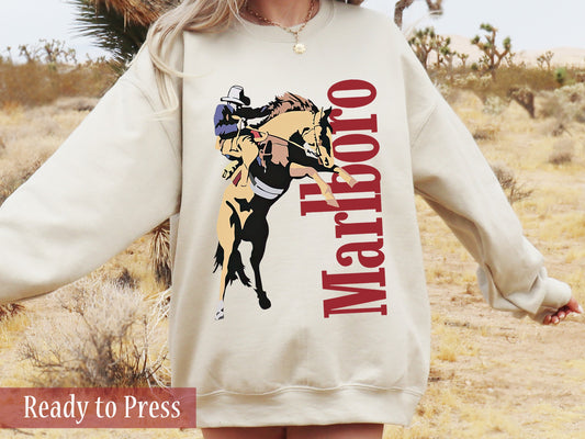 Vintage Cigarette Cowboy - Ready to Press DTF Transfers