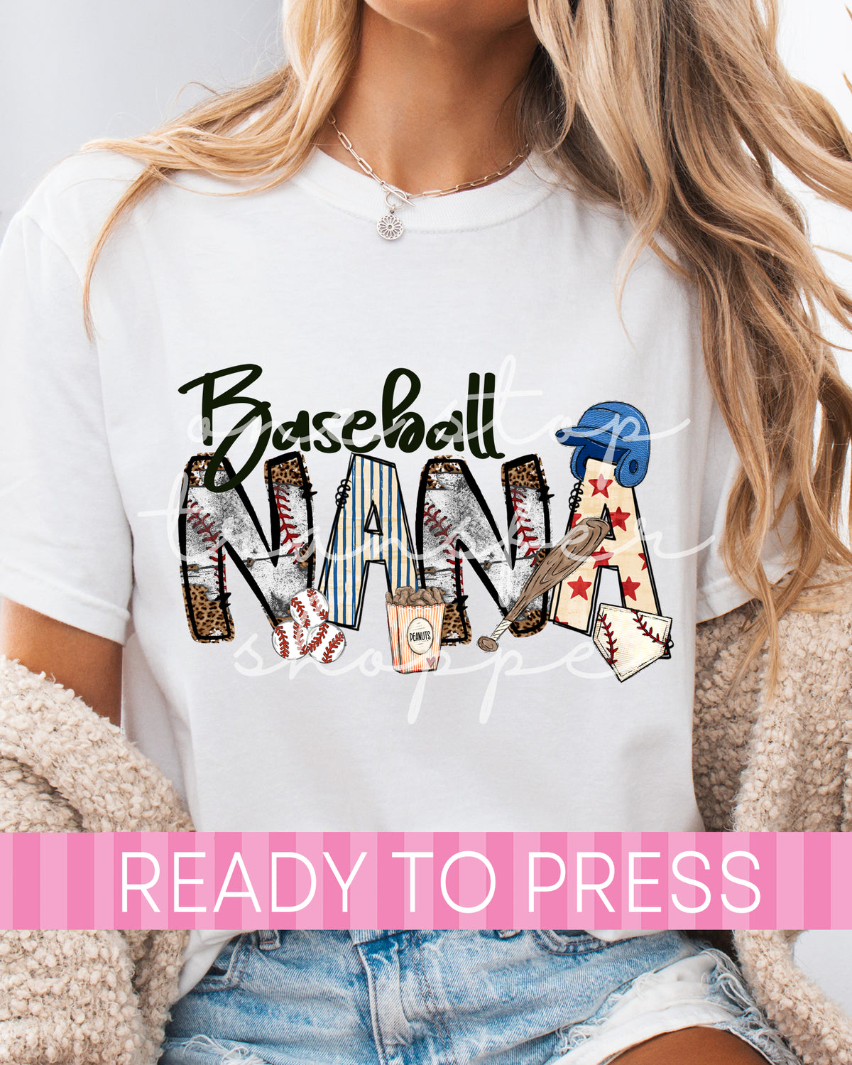 Baseball Nana - Ready to Press DTF Transfers