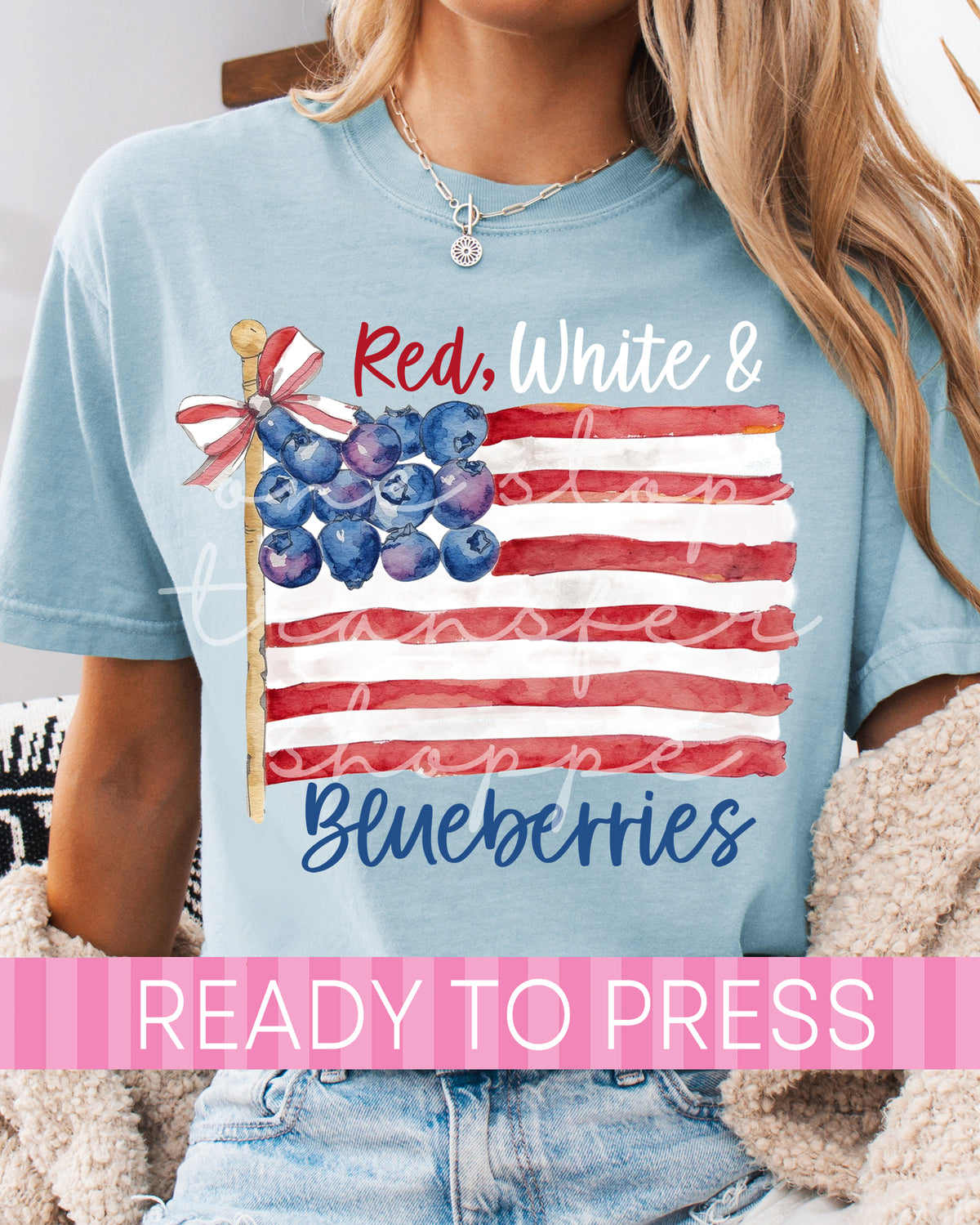 Red White and Blueberries - Ready to Press DTF Transfers