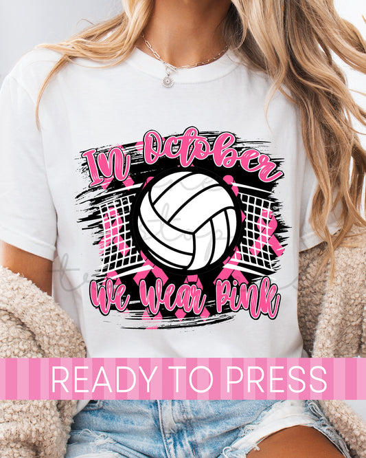 Pink Out Volleyball - Ready to Press DTF Transfers
