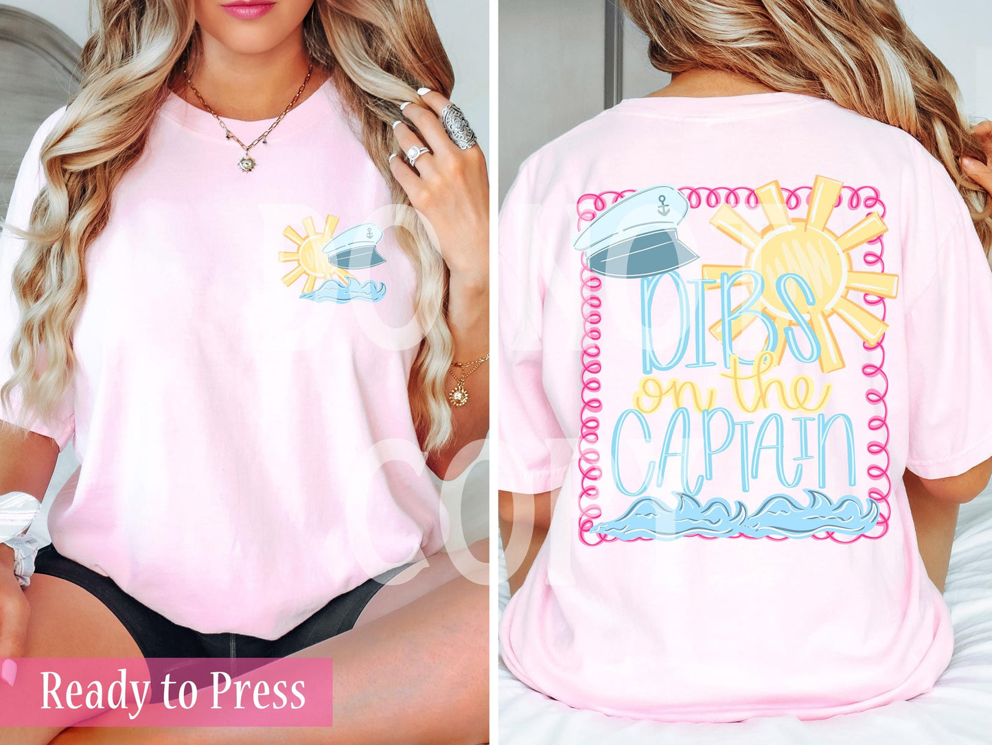 Preppy Dibs On The Captain - Ready to Press DTF Transfers