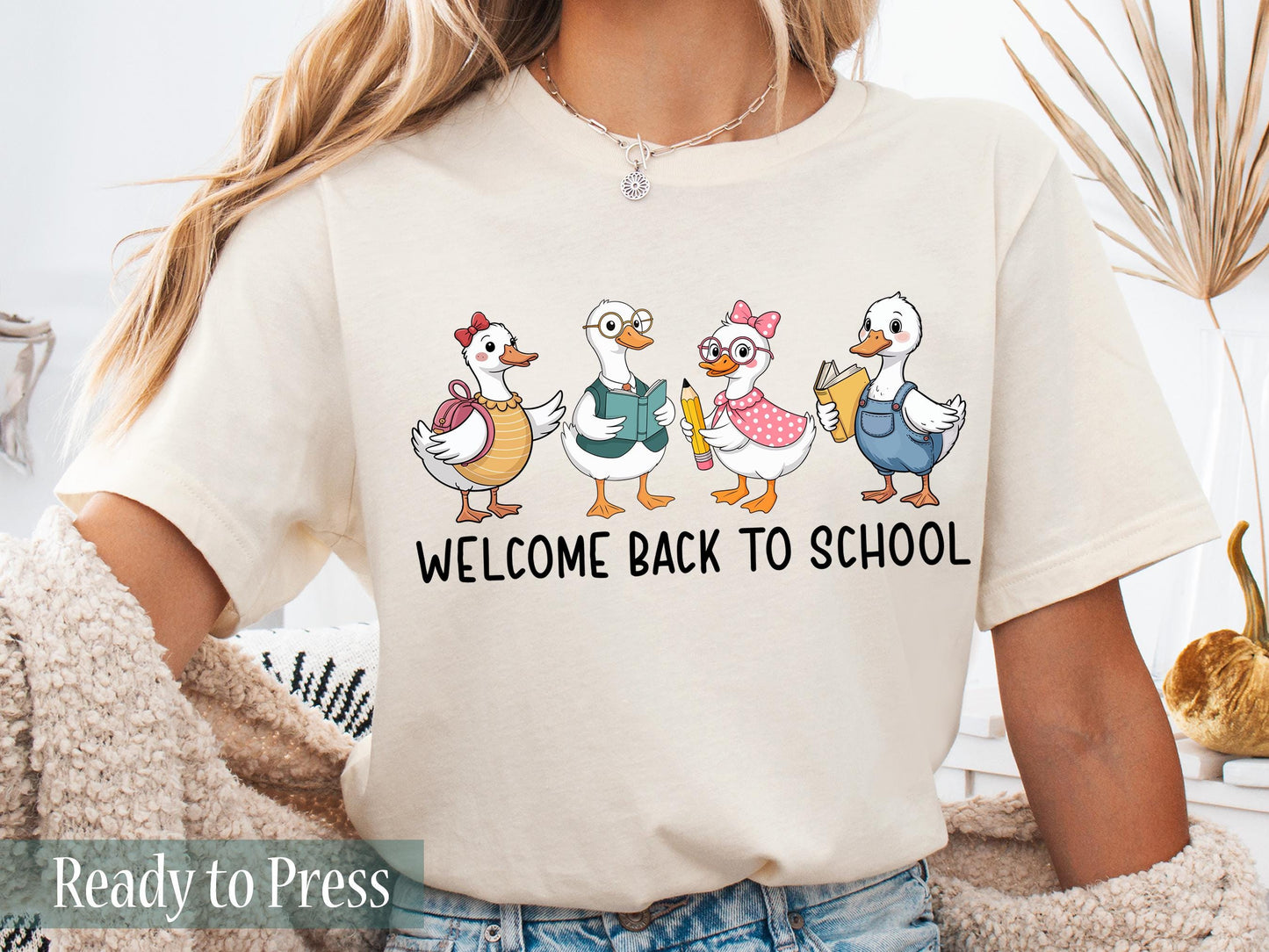 Silly School Geese Welcome Back To School - Ready to Press DTF Transfers