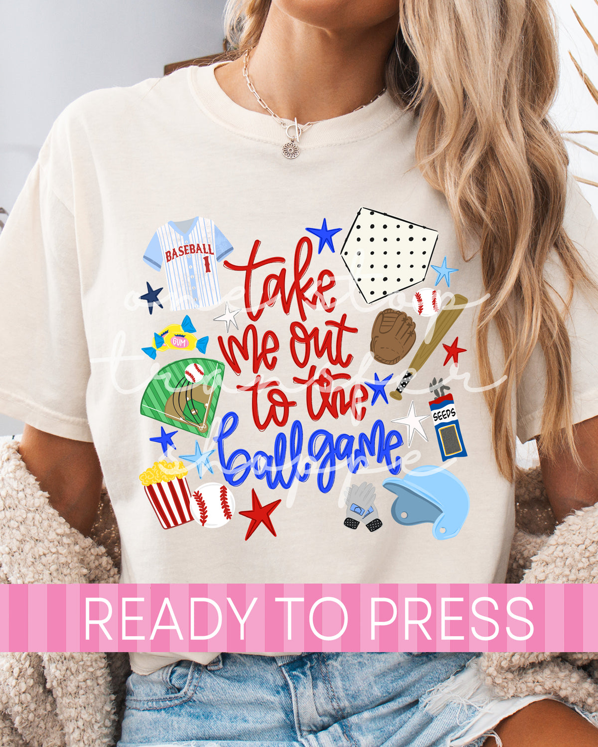 Take Me Out to the Ball Game - Ready to Press DTF Transfers
