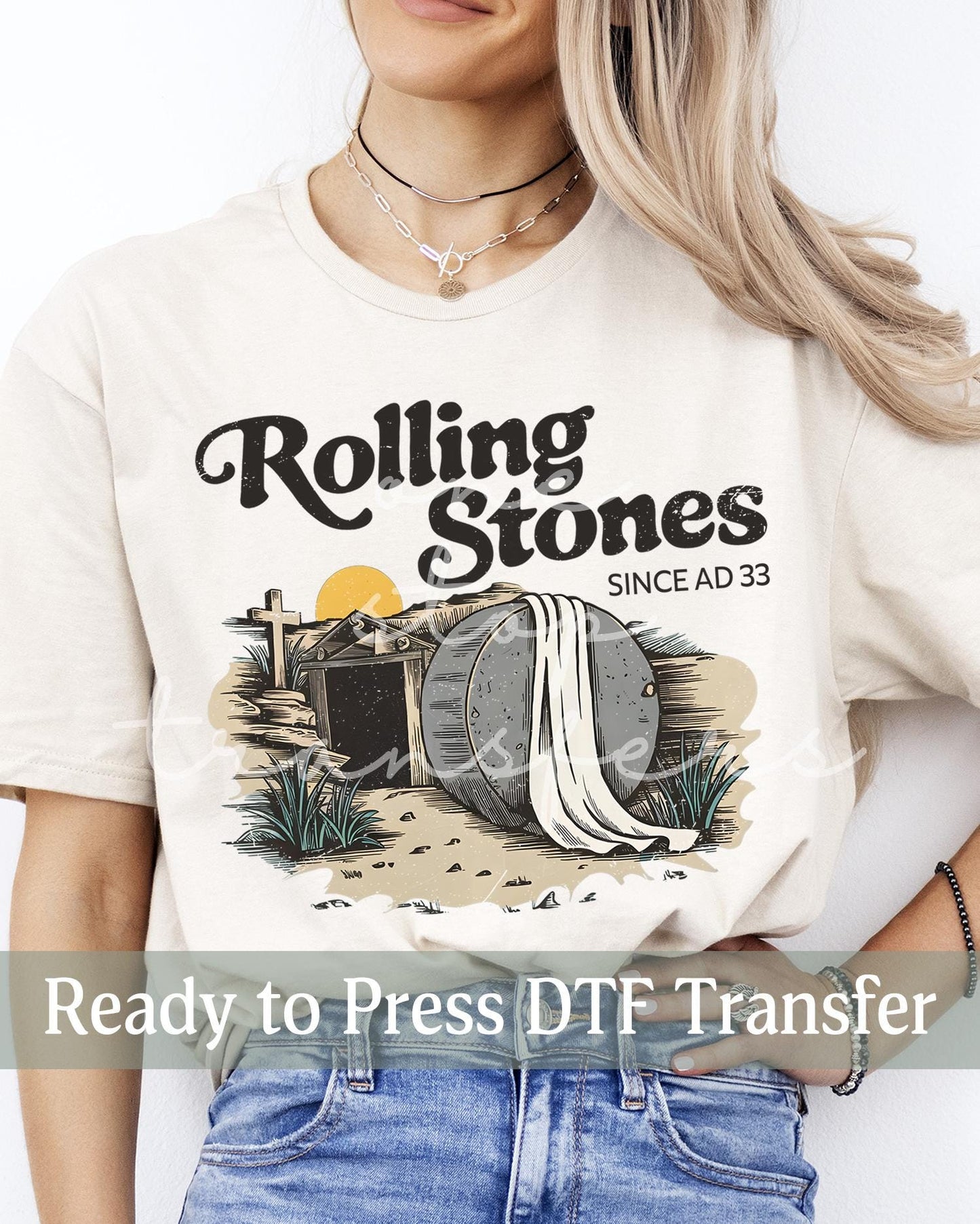The Tomb Was Empty He is Risen - Ready to Press DTF Transfers