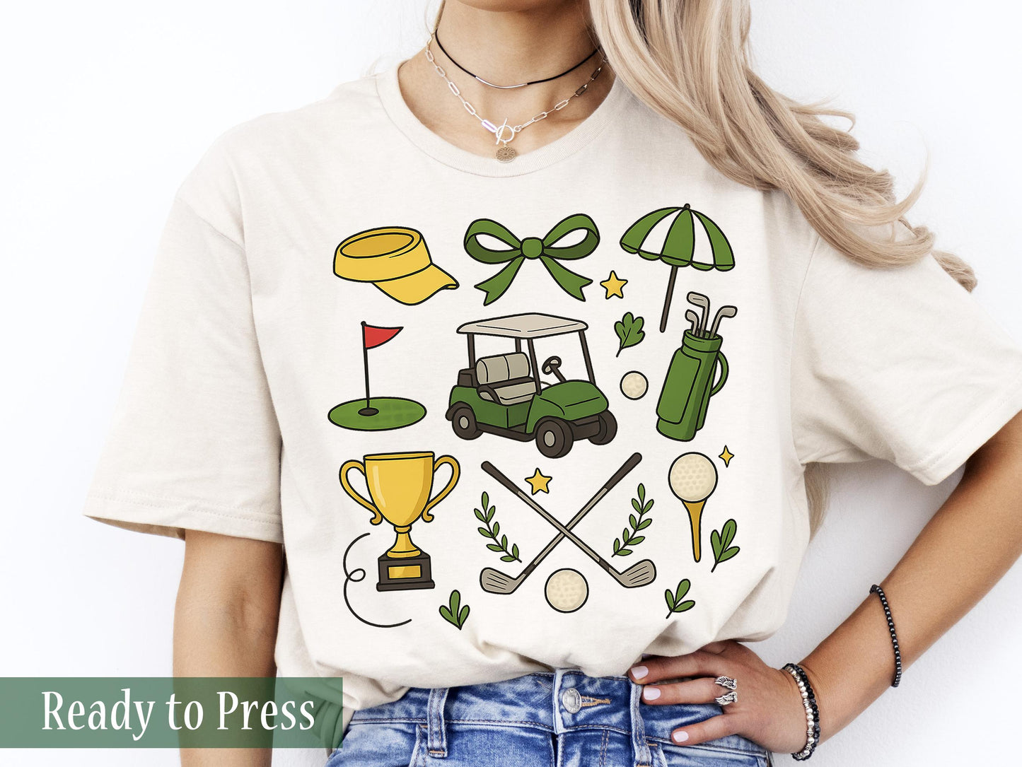 Preppy Coquette Golf - Ready to Press DTF Transfers
