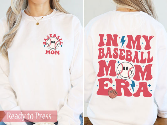 In My Baseball Mom Era Red - Ready to Press DTF Transfers