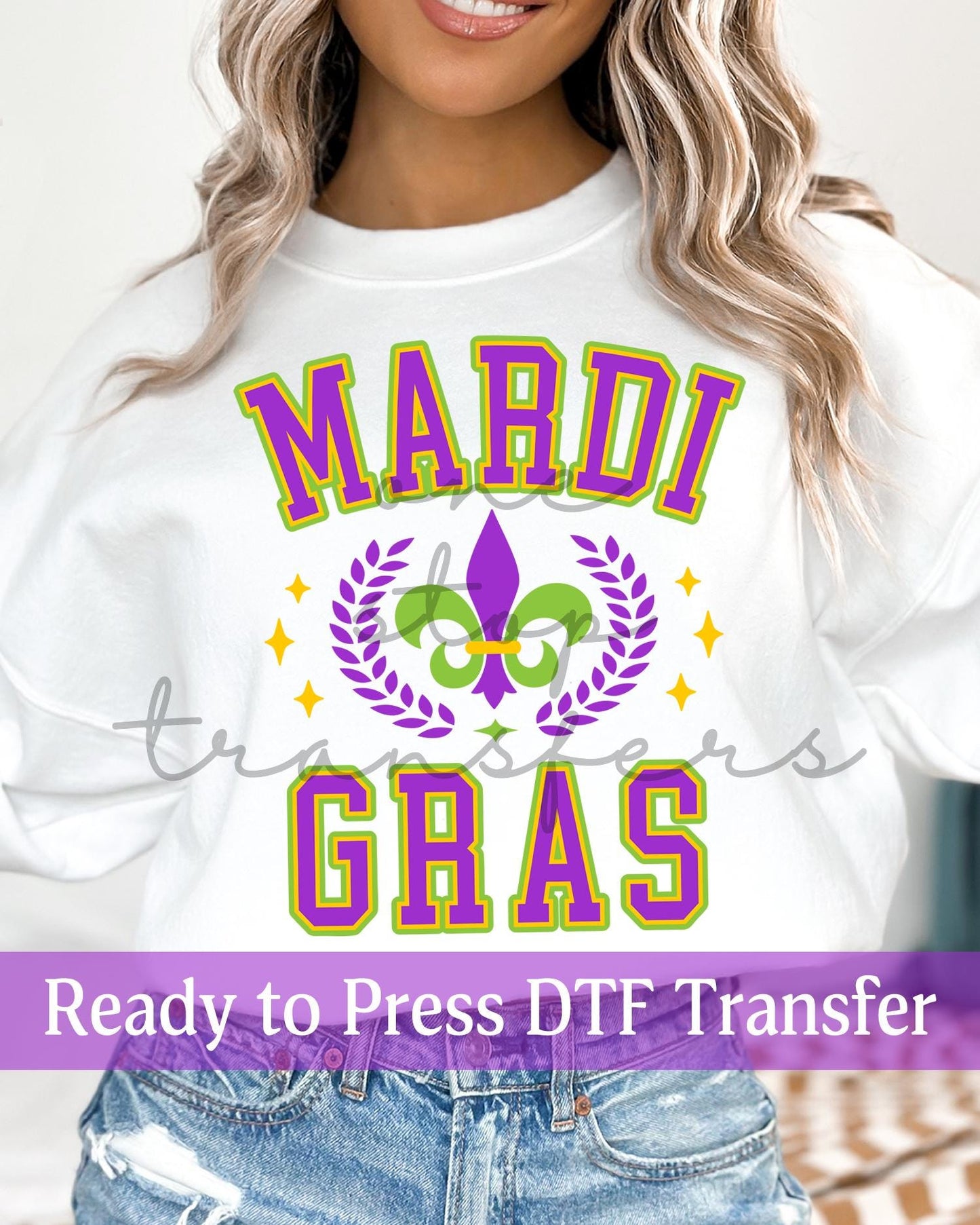 Preppy Mardi Gras - Ready to Press DTF Transfers