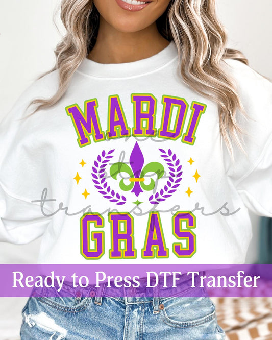 Preppy Mardi Gras - Ready to Press DTF Transfers