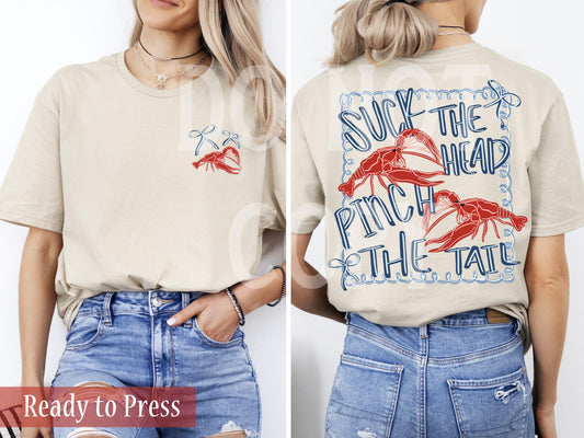 Preppy Suck The Head Pinch The Tail - Ready to Press DTF Transfers