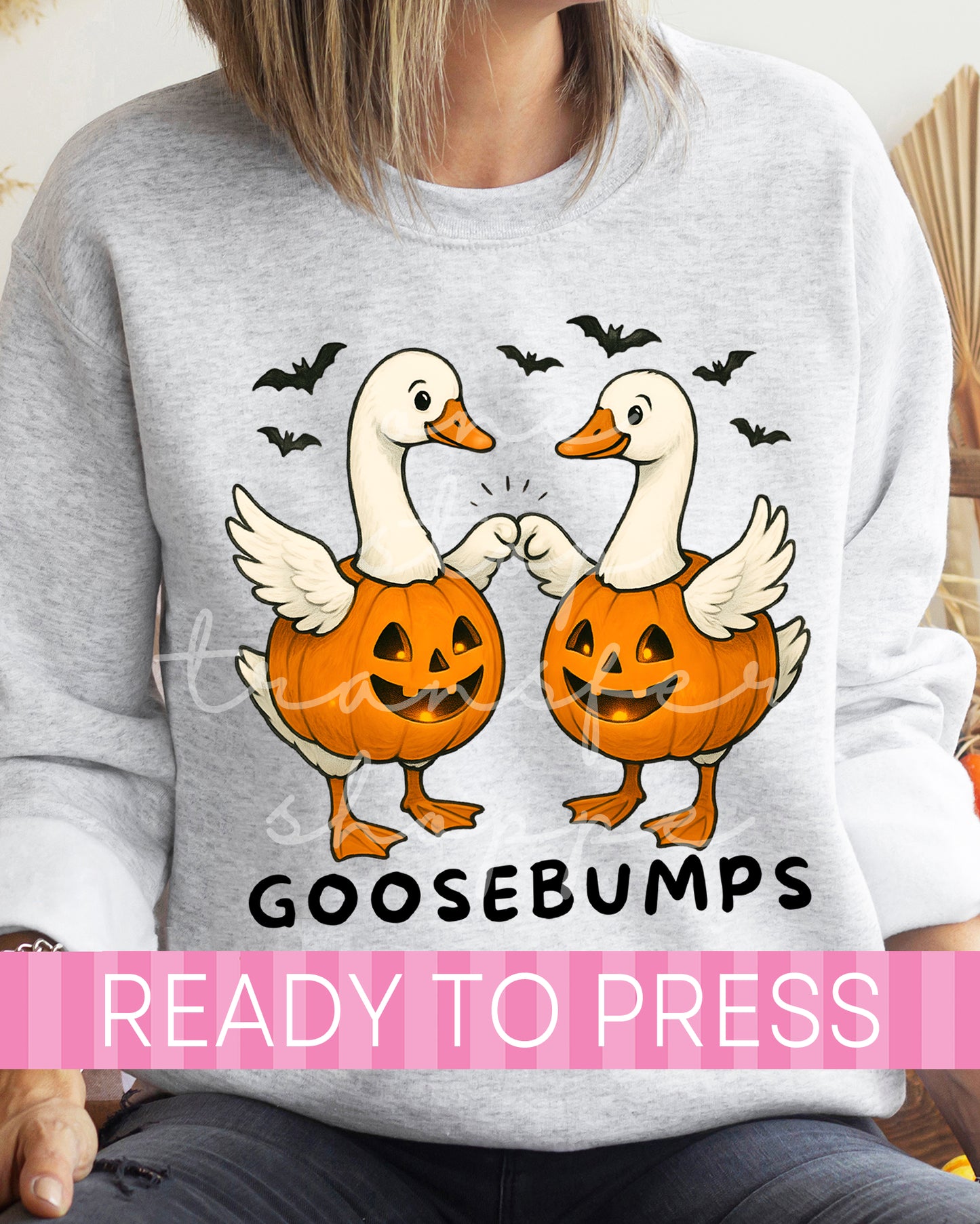 Halloween Jack O Lantern Goose Bumps - Ready to Press DTF Transfers