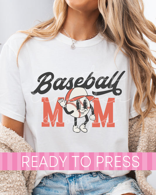 Vintage Baseball Mom - Ready to Press DTF Transfers