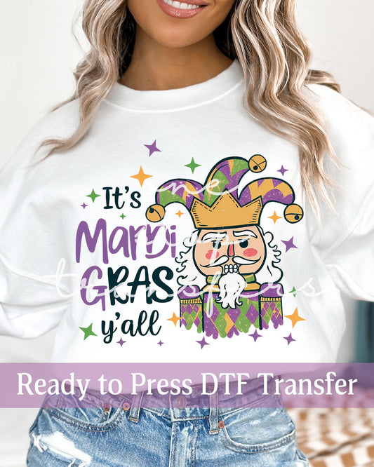 It's Mardi Gras Y'all Jester - Ready to Press DTF Transfers