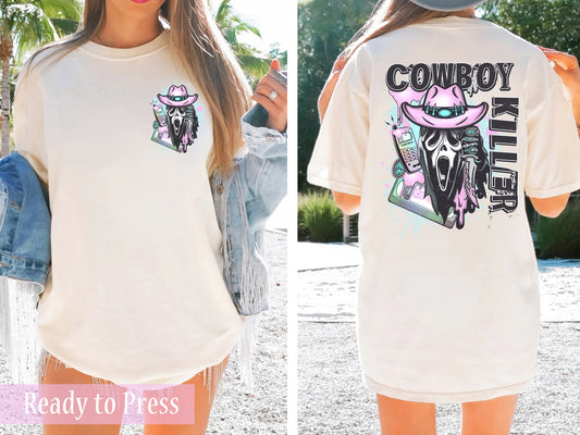 Ghost Cowboy Killer - Ready to Press DTF Transfers