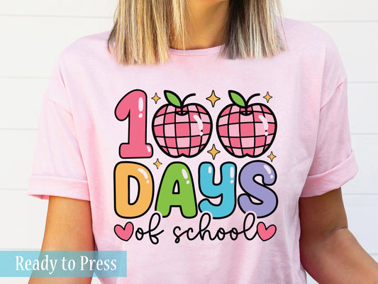 100 Days of School - Ready to Press DTF Transfers