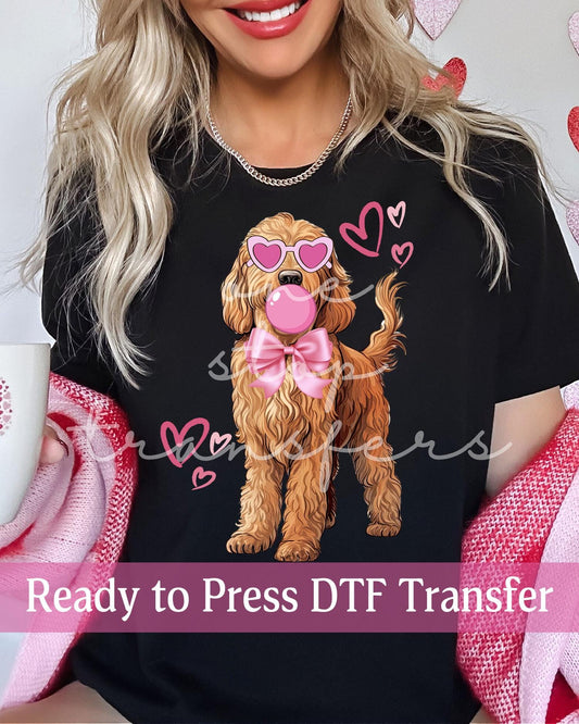 Valentine's Day Doodle with Glasses - Ready to Press DTF Transfers