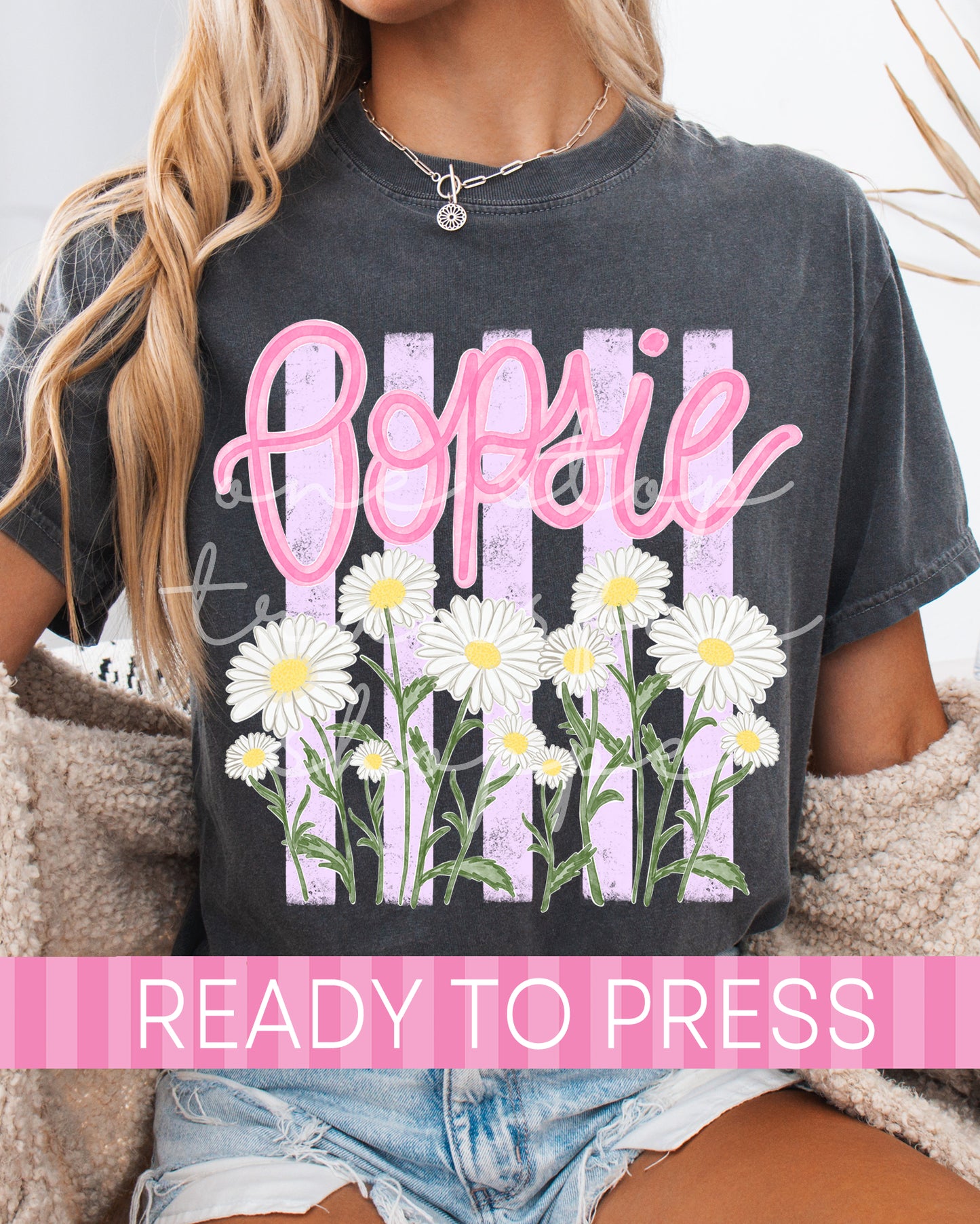 Preppy Stripes Oopsie Daisy - Ready to Press DTF Transfers