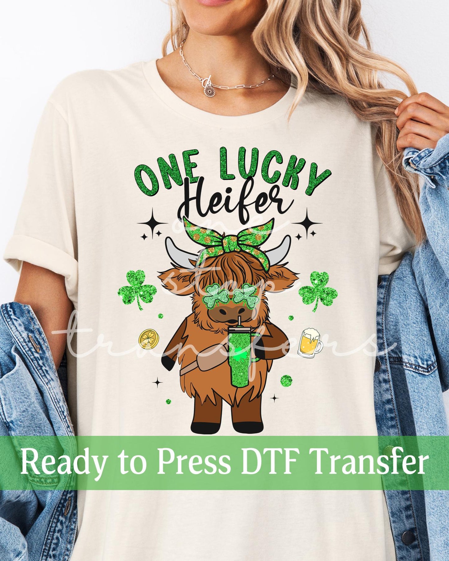 One Lucky Heifer - Ready to Press DTF Transfers