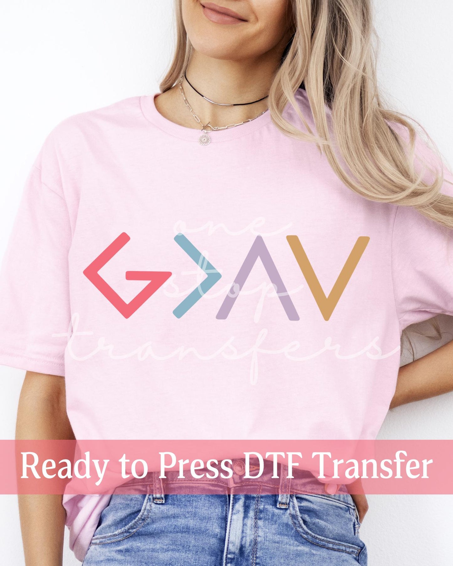 God is Greater Than the Highs and Lows - Ready to Press DTF Transfers