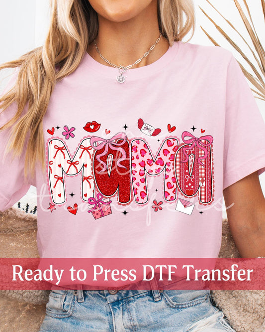 Shabby Chic Valentine's Day MAMA - Ready to Press DTF Transfers