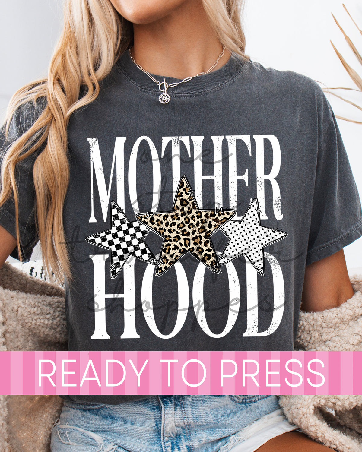 Distressed Motherhood Stars - Ready to Press DTF Transfers