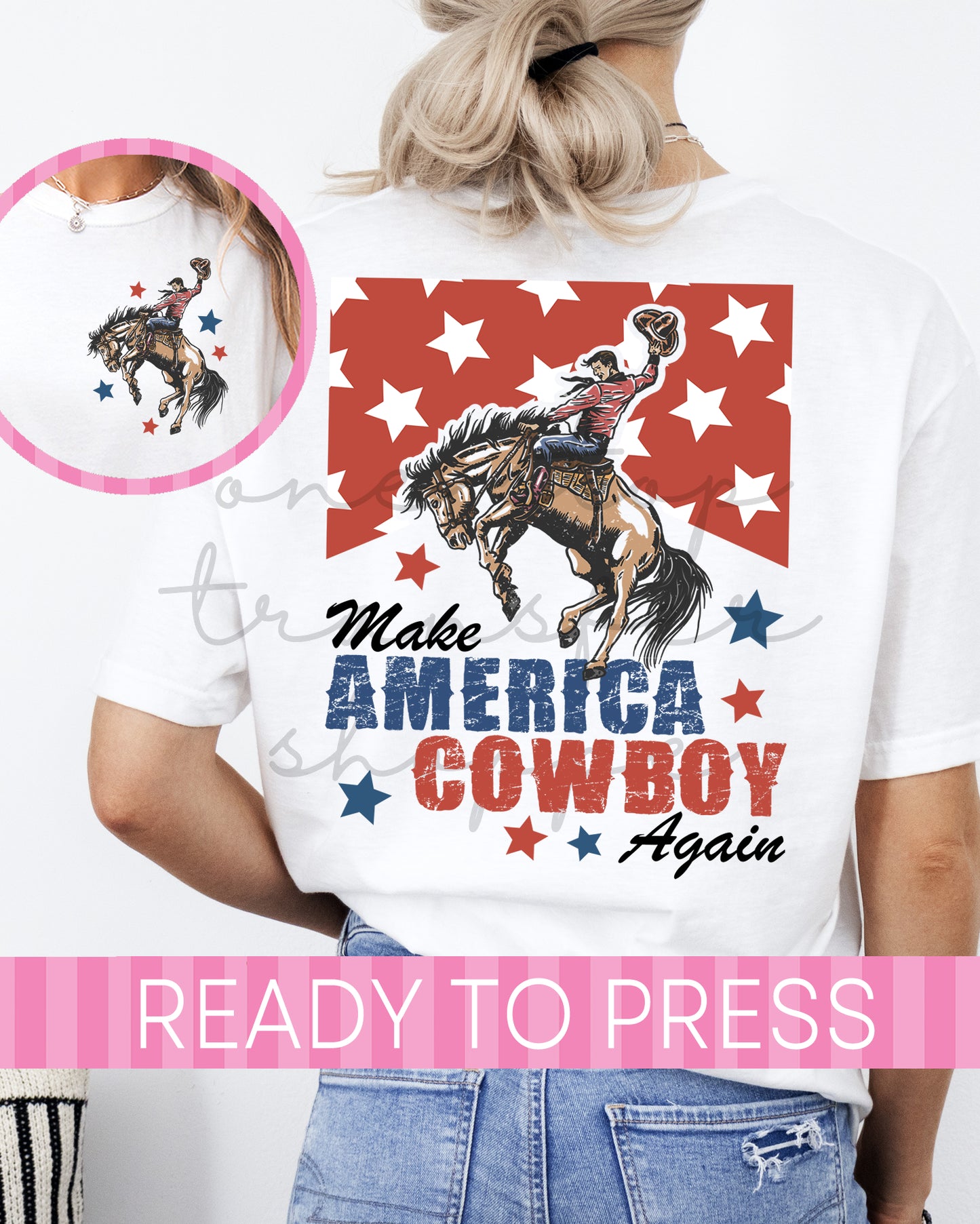 Make America Cowboy Again - Ready to Press DTF Transfers