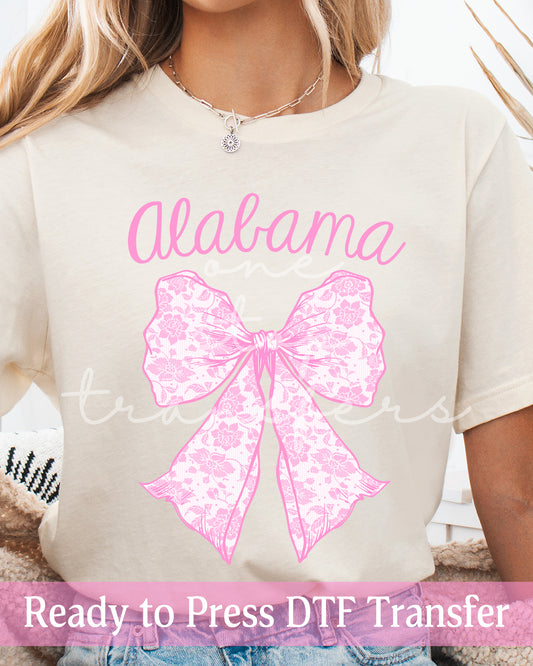 Pink Coquette Alabama - Ready to Press DTF Transfers