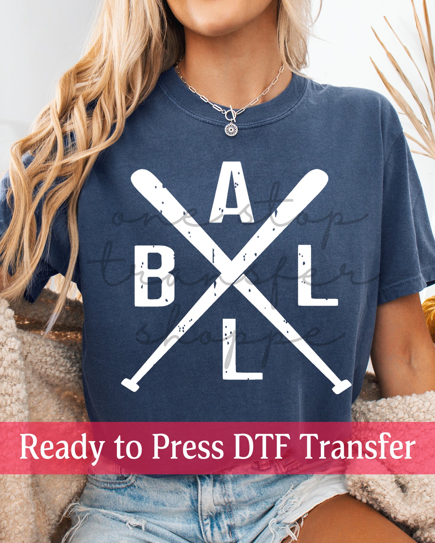 BALL Criss Cross Baseball Bats - Ready to Press DTF Transfers