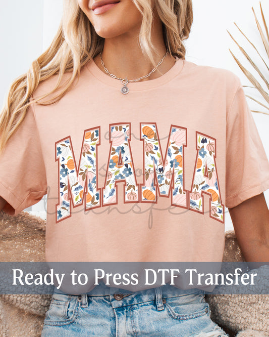 Fall Boho Varsity MAMA - Ready to Press DTF Transfers