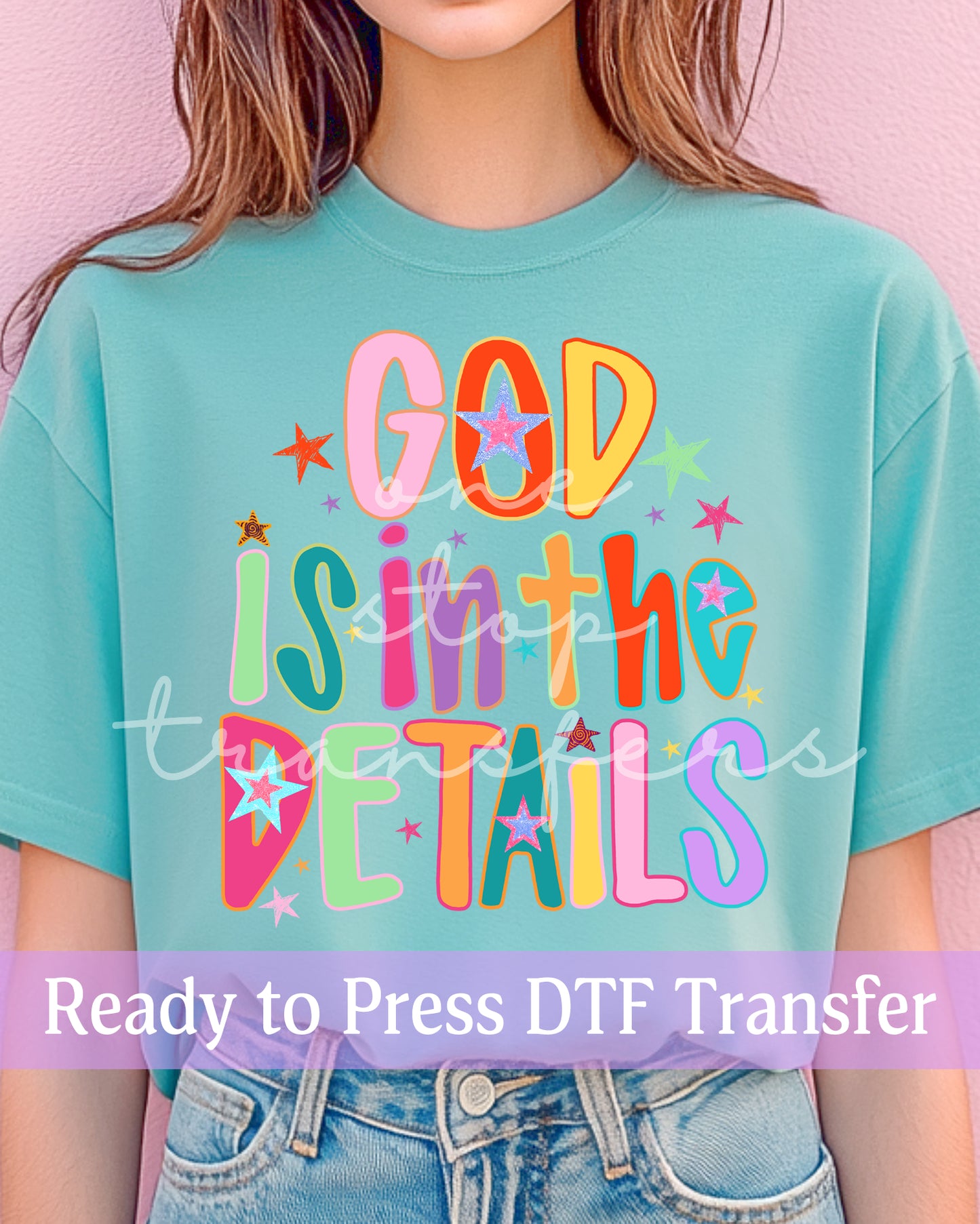God Is In The Details - Ready to Press DTF Transfers