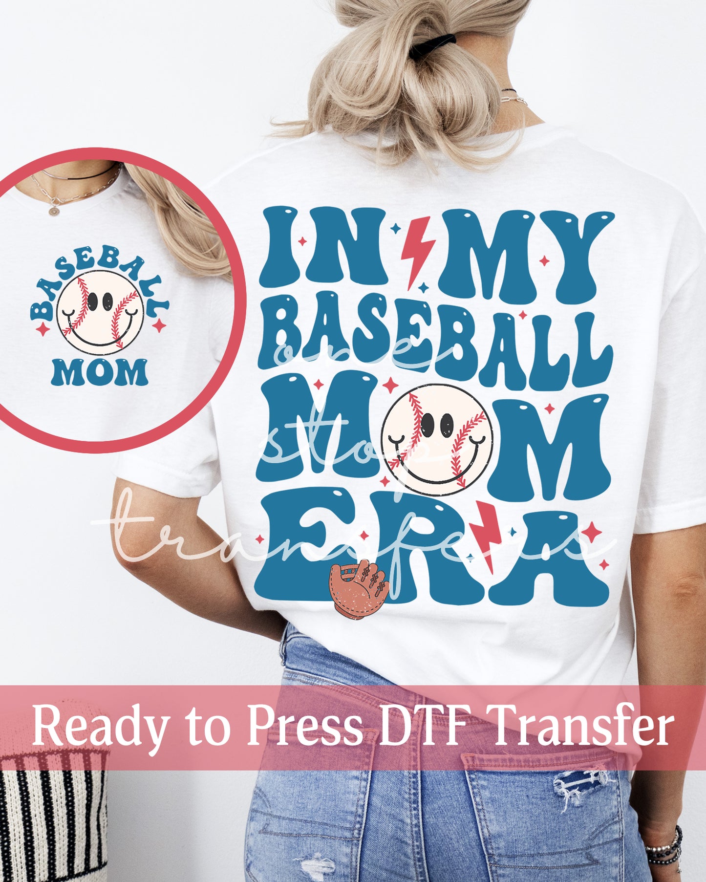 In My Baseball Mom Era Blue - Ready to Press DTF Transfers