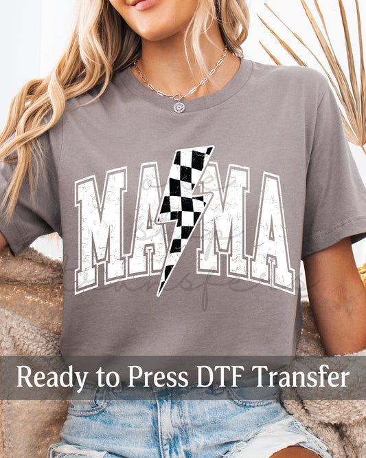 Distressed MAMA Lightning - Ready to Press DTF Transfers