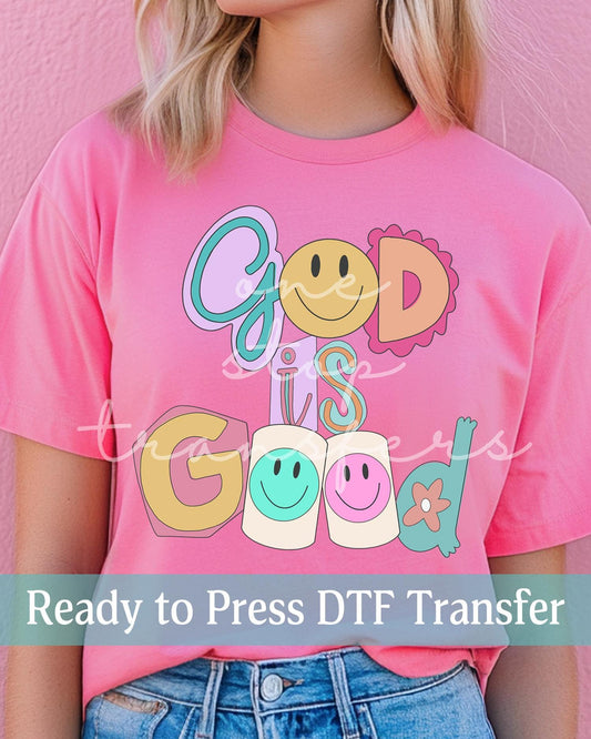 God Is Good Doodle - Ready to Press DTF Transfers