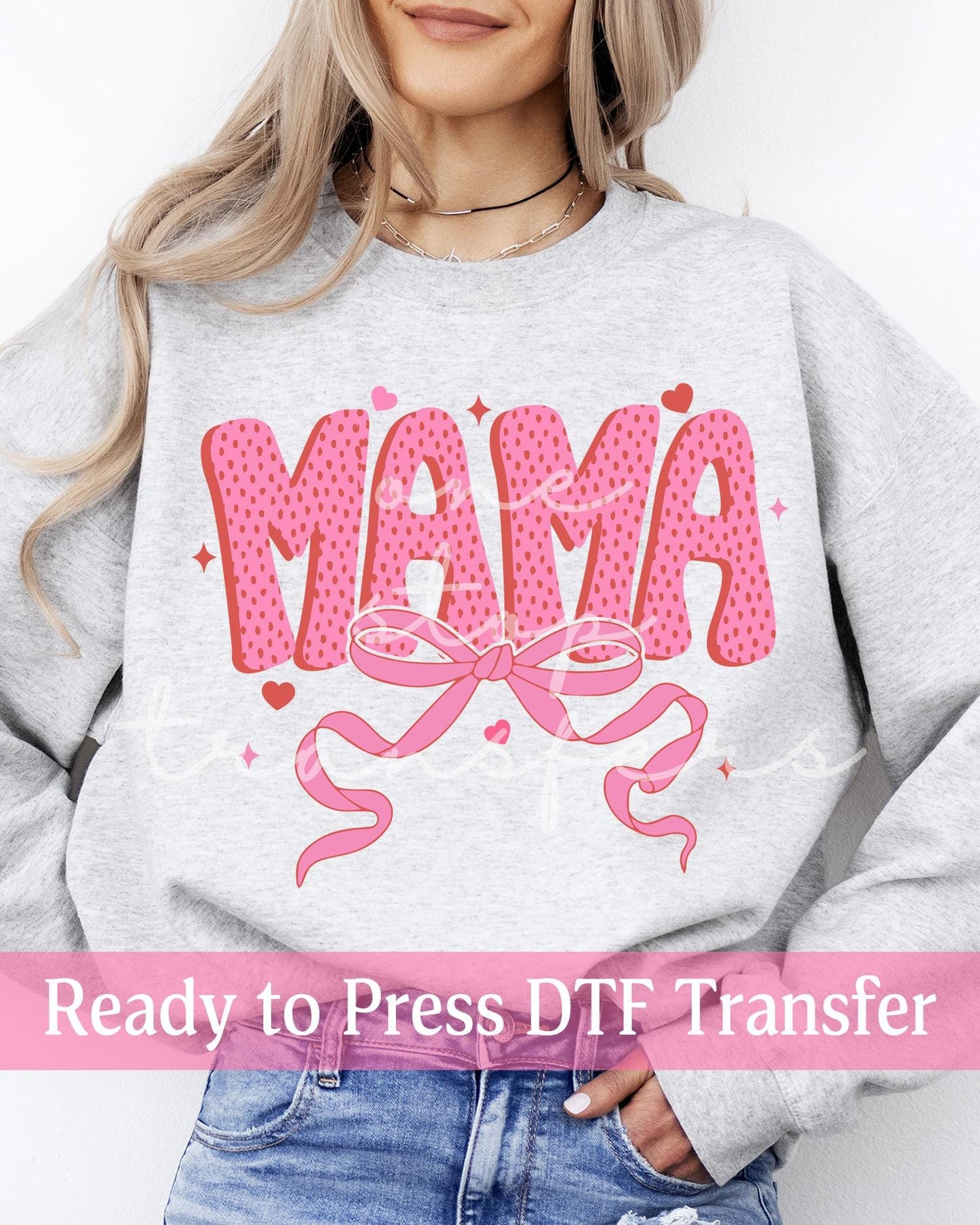 Valentine's Day Coquette Polka Dot Mama - Ready to Press DTF Transfers